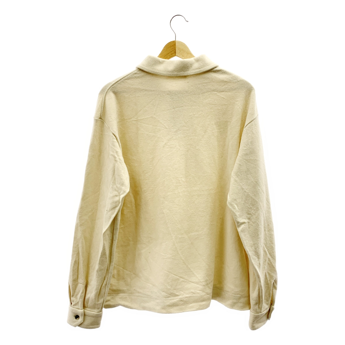 The CLASIK / 더 클래식 | 2023AW | CLASSIC POLO SHIRTS 울 클래식 롱 슬리브 폴로 셔츠 | 46 | 아이보리 | 남성