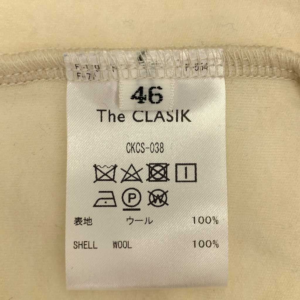 The CLASIK / 더 클래식 | 2023AW | CLASSIC POLO SHIRTS 울 클래식 롱 슬리브 폴로 셔츠 | 46 | 아이보리 | 남성