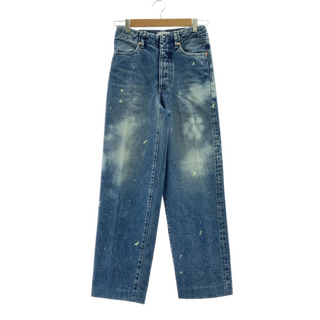 TANAKA / タナカ | THE JEAN TROUSERS ペンキ加工 セルビッチ デニム パンツ | 25 | レディース