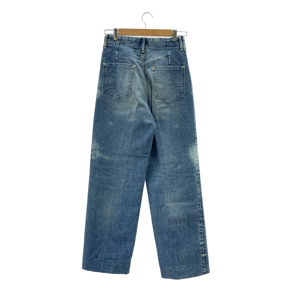 TANAKA / タナカ | THE JEAN TROUSERS ペンキ加工 セルビッチ デニム パンツ | 25 | レディース