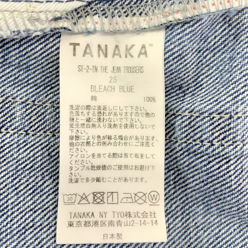 TANAKA / タナカ | THE JEAN TROUSERS ペンキ加工 セルビッチ デニム パンツ | 25 | レディース