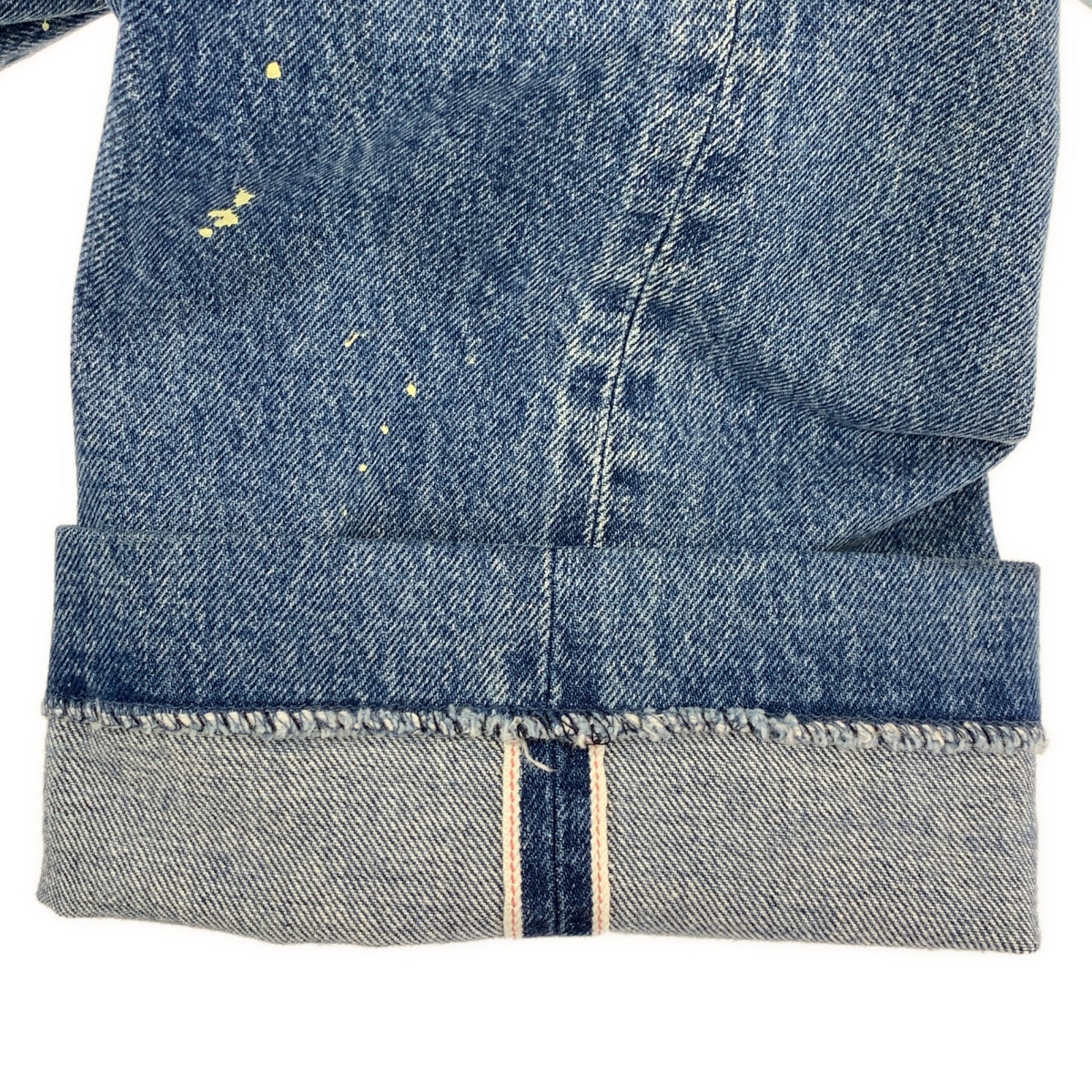 TANAKA / タナカ | THE JEAN TROUSERS ペンキ加工 セルビッチ デニム パンツ | 25 | レディース