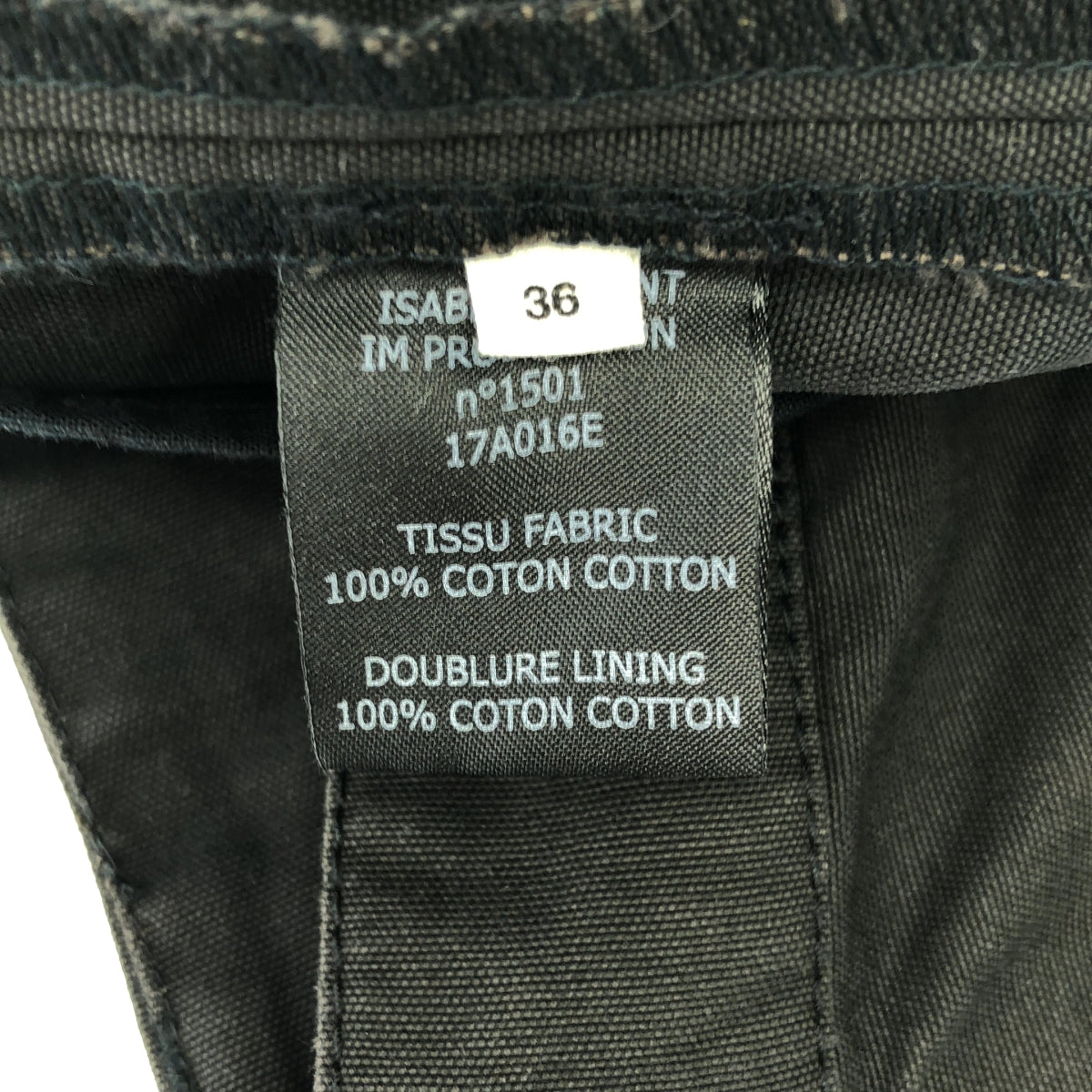 ISABEL MARANT ETOILE / 이사벨 마란에트월 | 코튼 테이퍼드 베이커 팬츠 | 36 | 블랙 | 여성