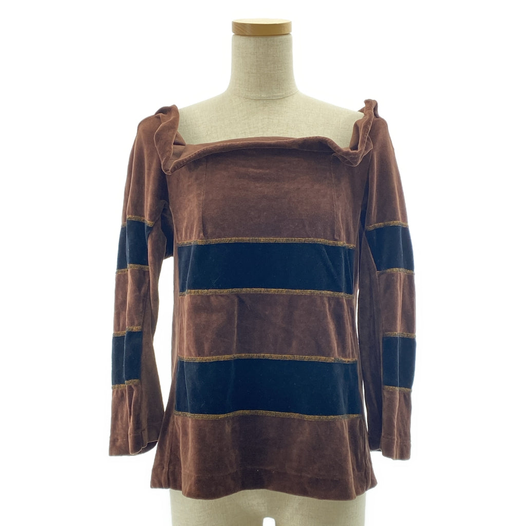 COMME des GARÇONS | 經編布料2002秋冬 |天鵝絨條紋上衣 |