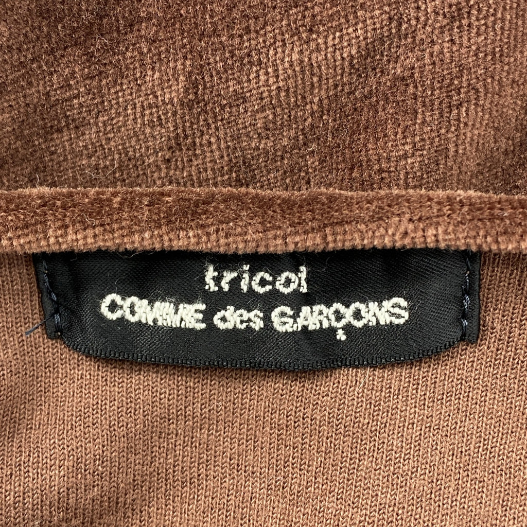 COMME des GARÇONS | 經編布料2002秋冬 |天鵝絨條紋上衣 |