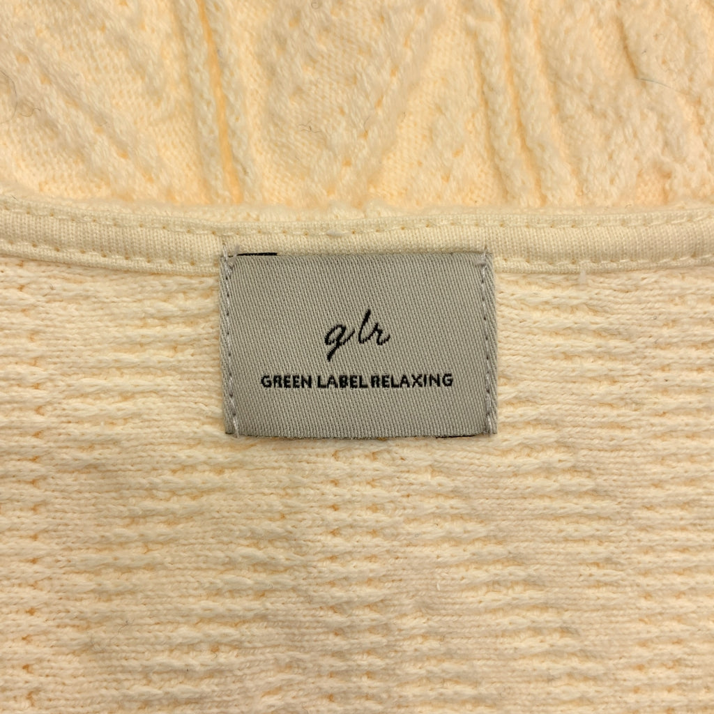 UNITED ARROWS green label relaxing / ユナイテッド アローズ グリーン レーベル リラクシング | コットンニット ケーブル ジャカード ワンピース | F | レディース