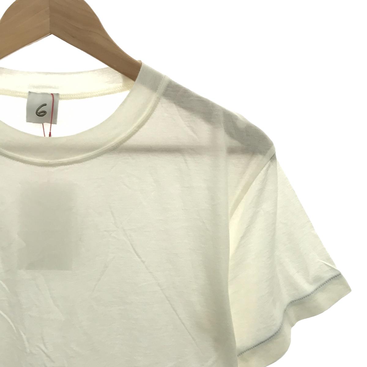 [Good Condition] 6(ROKU) / Roku | Cotton Cashmere Basic T-shirt | F | White | Women's