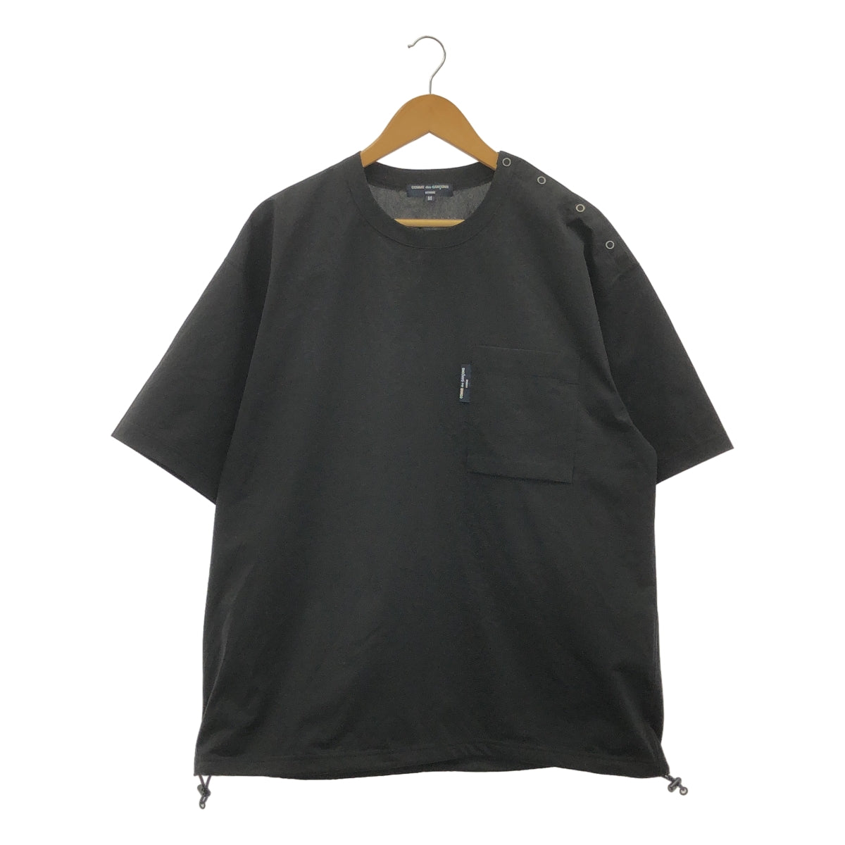 [狀況良好] COMME des GARÇONS HOMME | 2024 春夏 | Ester 高規格平紋針織 T 卹 | SHOPBOP尺寸 M |黑色|男士