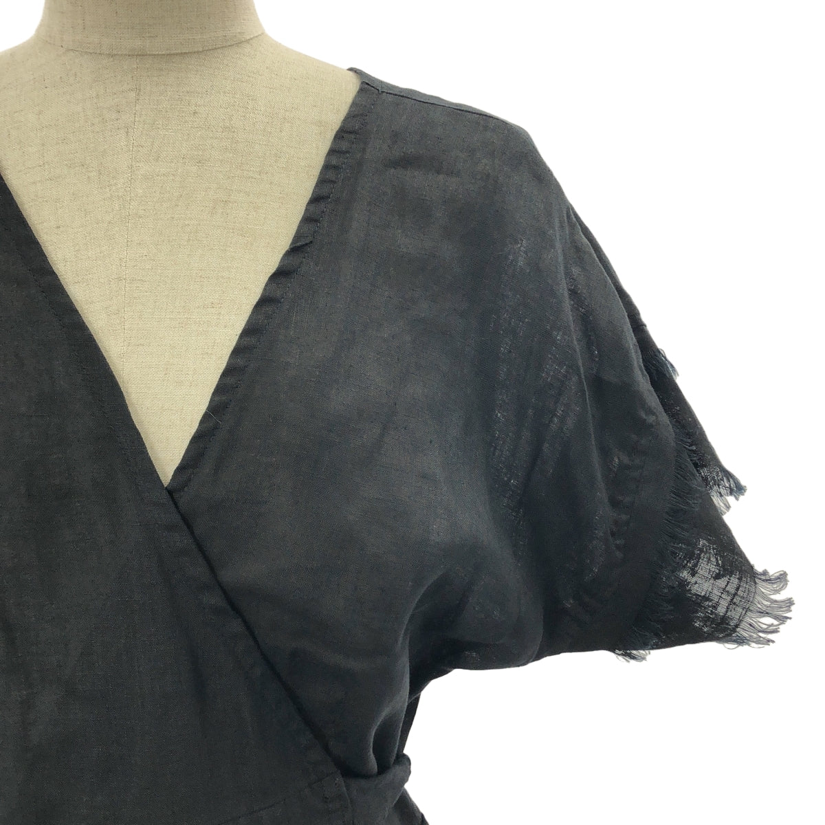 Ron Herman / ロンハーマン | リネン フリンジ ロング ワンピース | XS | レディース