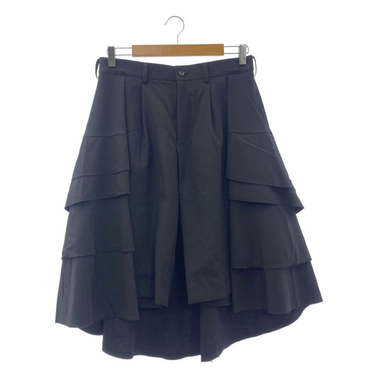 COMME des GARCONS / コムデギャルソン | 2014SS / AD2013 | ティアードスカート ドッキング ウール ショートパンツ | S | レディース