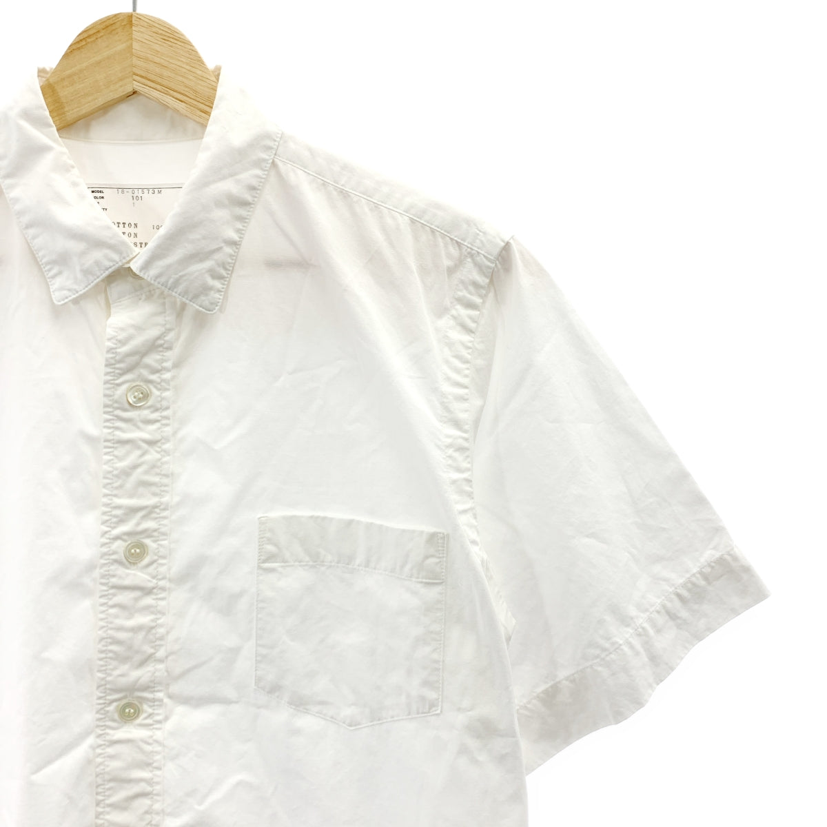 sacai | 棉質羅紋羈扣短袖襯衫 | 尺寸 1 | 男款