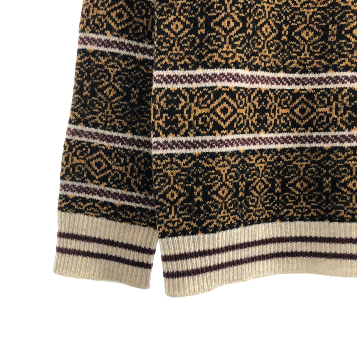 白色登山 | 羊毛提花全印花針織衫 | 尺寸 1 | 多色 | 男款