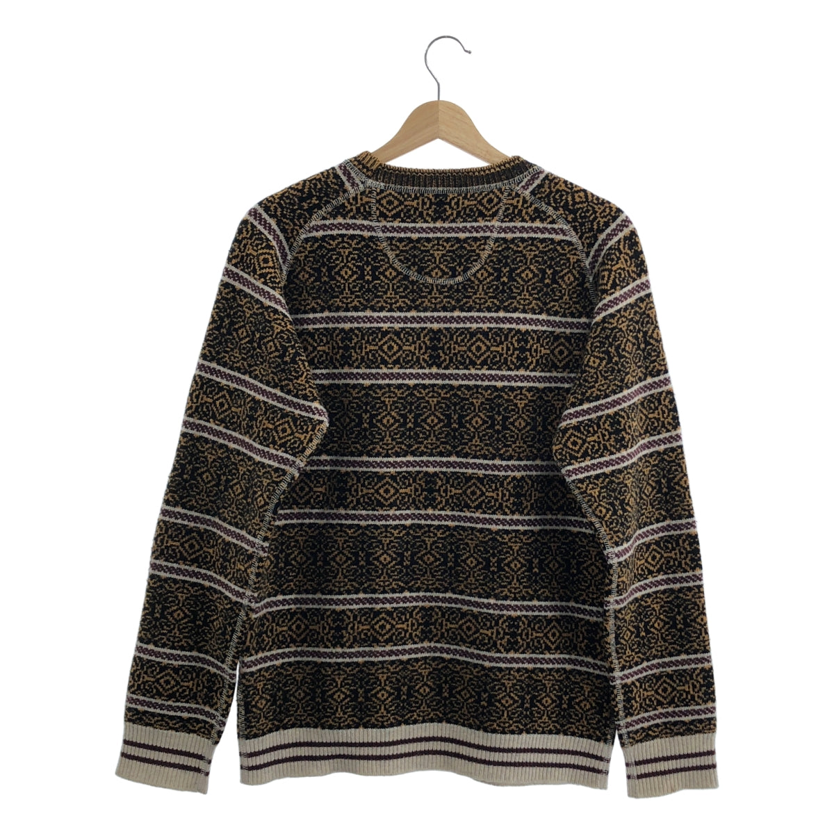 白色登山 | 羊毛提花全印花針織衫 | 尺寸 1 | 多色 | 男款