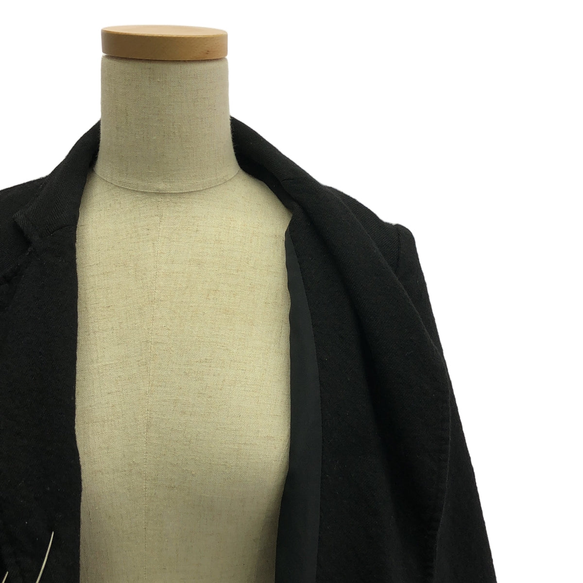 tricot COMME des GARCONS / トリココムデギャルソン | 2005AW | ウール ボタンレス テーラード ジャケット | S | ブラック | レディース