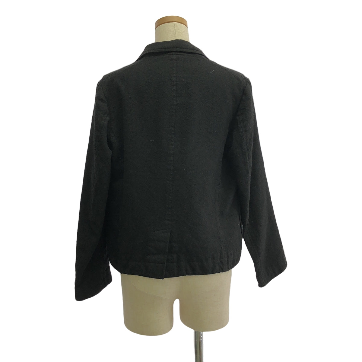 tricot COMME des GARCONS / トリココムデギャルソン | 2005AW | ウール ボタンレス テーラード ジャケット | S | ブラック | レディース