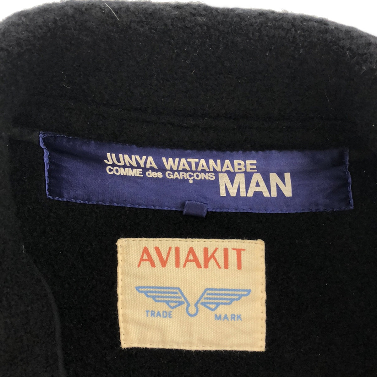 JUNYA WATANABE COMME des GARCONS MAN / 준야와타나베 콤데 걸슨맨 | 2003AW | × Lewis Leathers / 루이스 레더 울 라이더스 재킷 | M | 블랙 | 남성