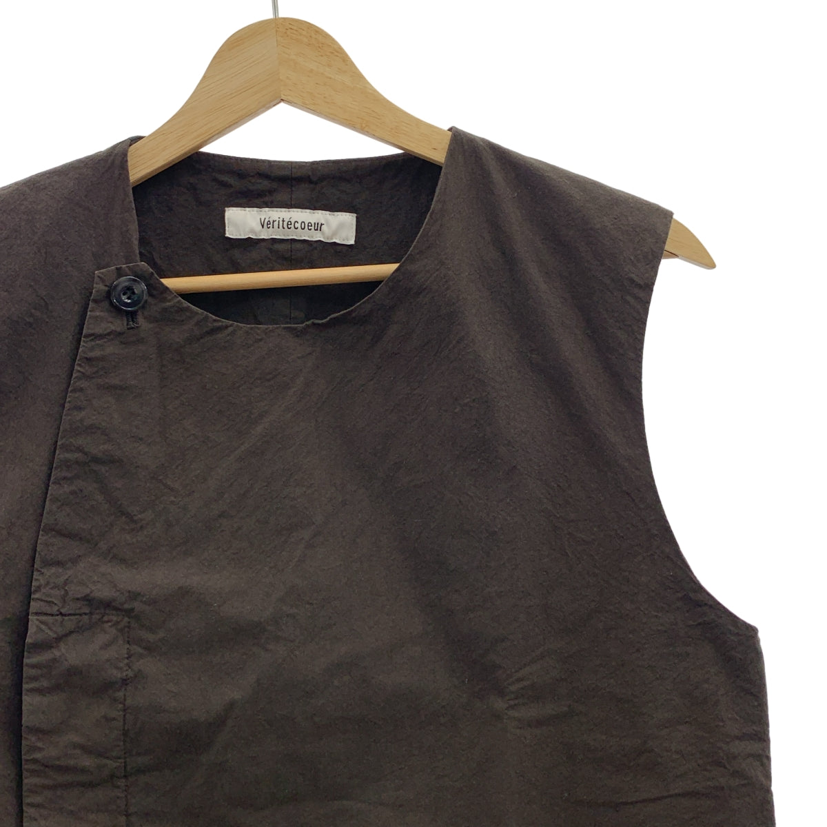 veritecoeur | 成衣染色隱形前襟背心 | F碼 | 女款