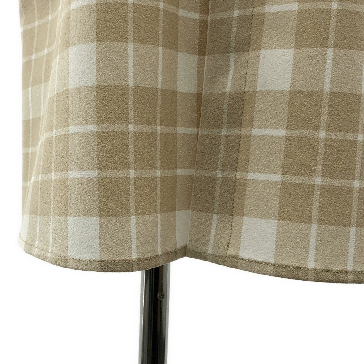 MM6 Maison Margiela / 엠엠 식스 메종 마르젤라 | 체크 전환 셔츠 원피스 | 40 | 베이지/블랙 | 여성