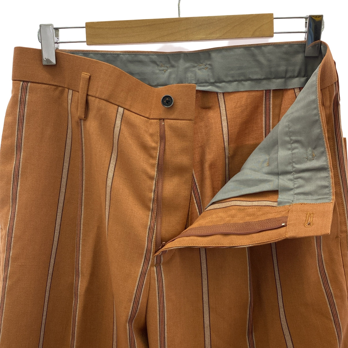 [新品] UNITED TOKYO | 隨機條紋寬褲 | 3碼 | 橘色 | 男款