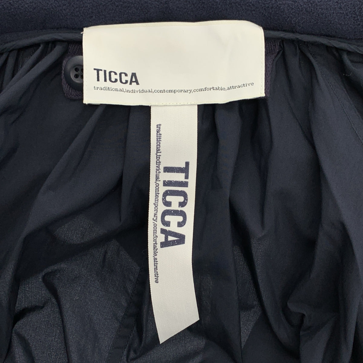 TICCA / 티카 | 라이닝 부착 모드 코트 | F | 여성