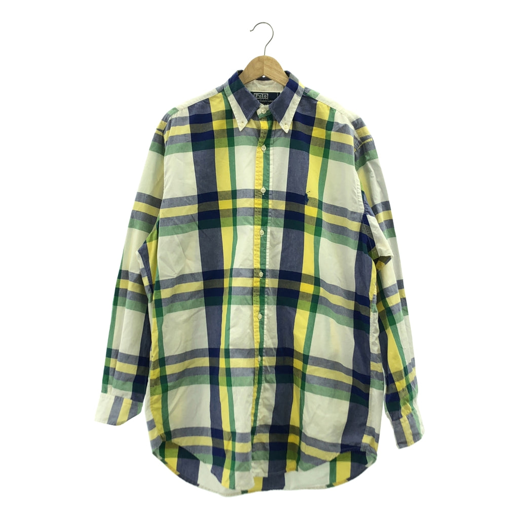 POLO BY RALPH LAUREN / ポロバイラルフローレン | 1990s | The Big Shirt コットン チェック シャツ | S | メンズ
