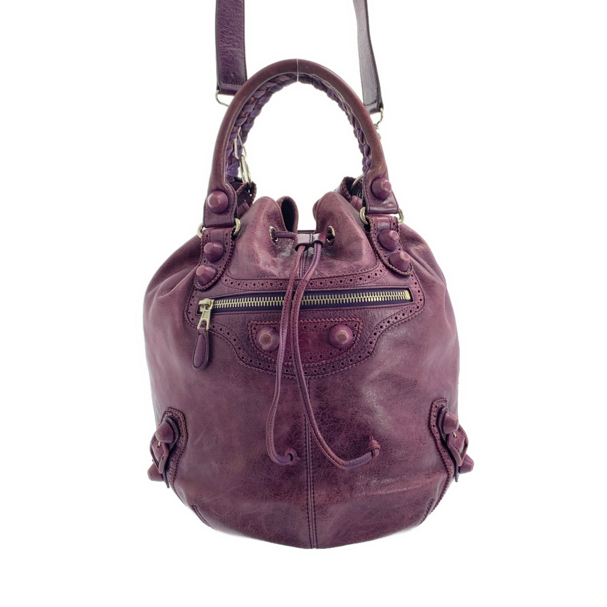 BALENCIAGA / 발렌시아가 | 자이언트 퐁퐁 2Way 건착 가죽 숄더백 |