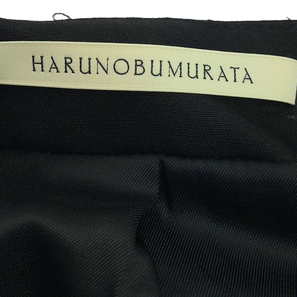 HARUNOBUMURATA / ハルノブムラタ | 23AW | COCOON SHAPED LONG SLEEVE DRESS コクーン シェイプ ワンピース | 36 | ブラック | レディース