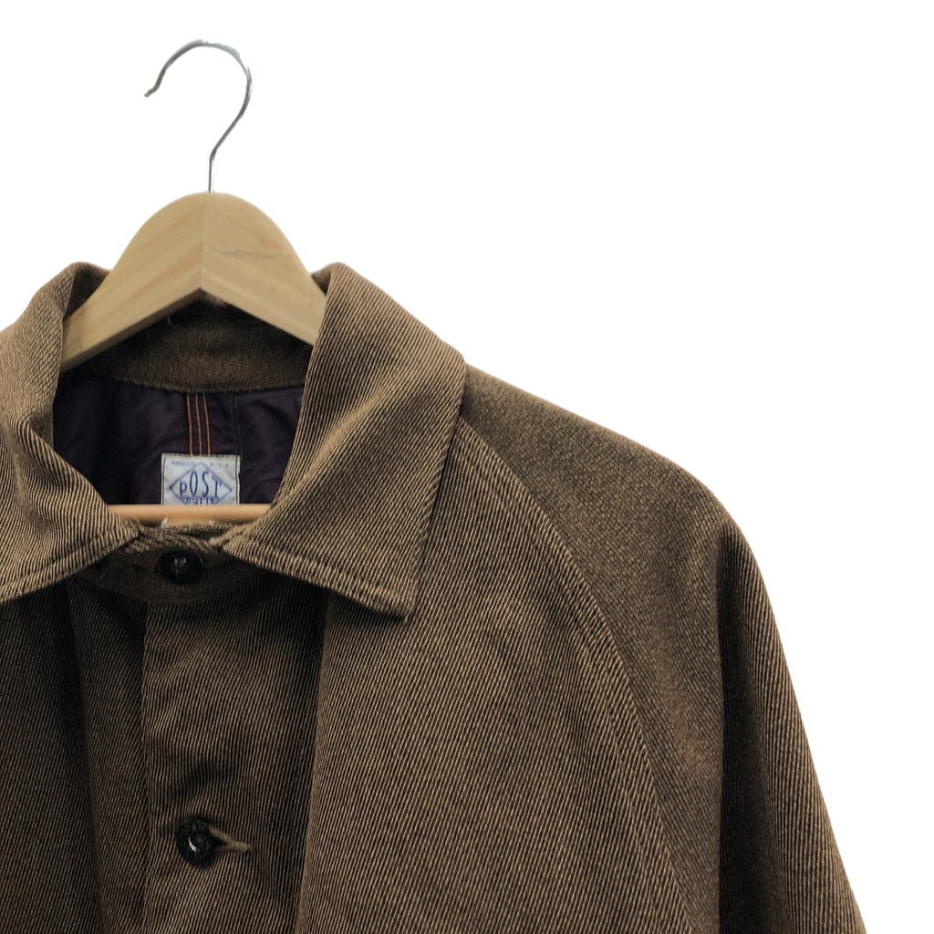 POST O'ALLS / ポストオーバーオールズ | × THE CORONA UTILITY #1102 Engineer's Jacket / CORONA・Cavalry Twill / カバーオール ジャケット / 総裏地 | L | DARK KHAKI HEATHER | メンズ