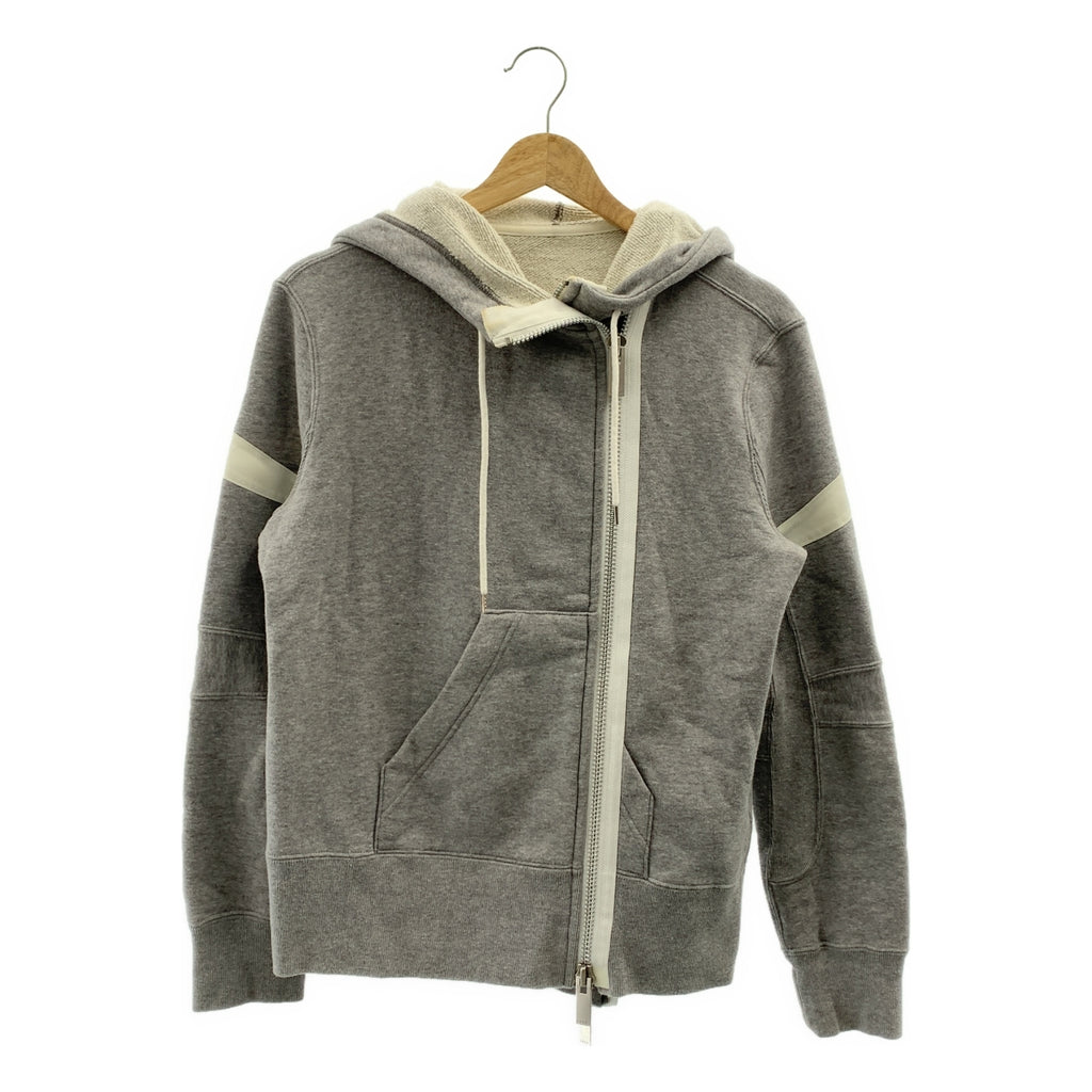 sacai / サカイ | 2020SS | Sweat Jersey Hoodie / ダブル ロゴジップ スウェット フーディ | 1 | レディース