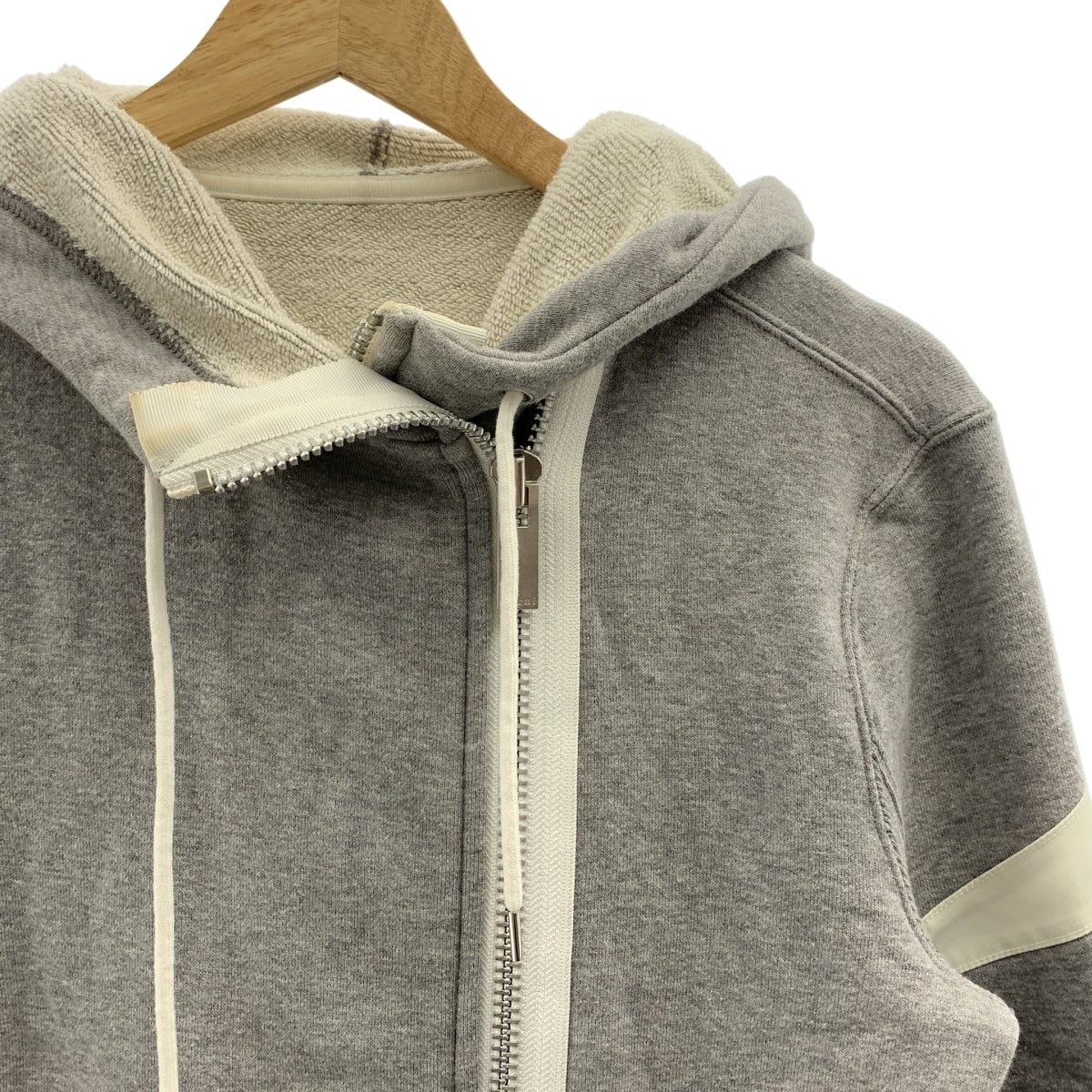 sacai / 사카이 | 2020SS | Sweat Jersey Hoodie / 더블 로고집 스웨트 후디 | 1 |