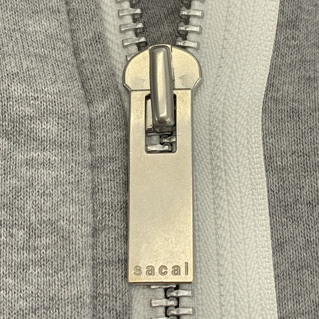 sacai / サカイ | 2020SS | Sweat Jersey Hoodie / ダブル ロゴジップ スウェット フーディ | 1 | レディース