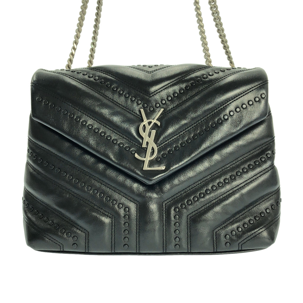 SAINT LAURENT PARIS / サンローランパリ | Loulou ルル / スモール スタッズ チェーン ショルダー バッグ |