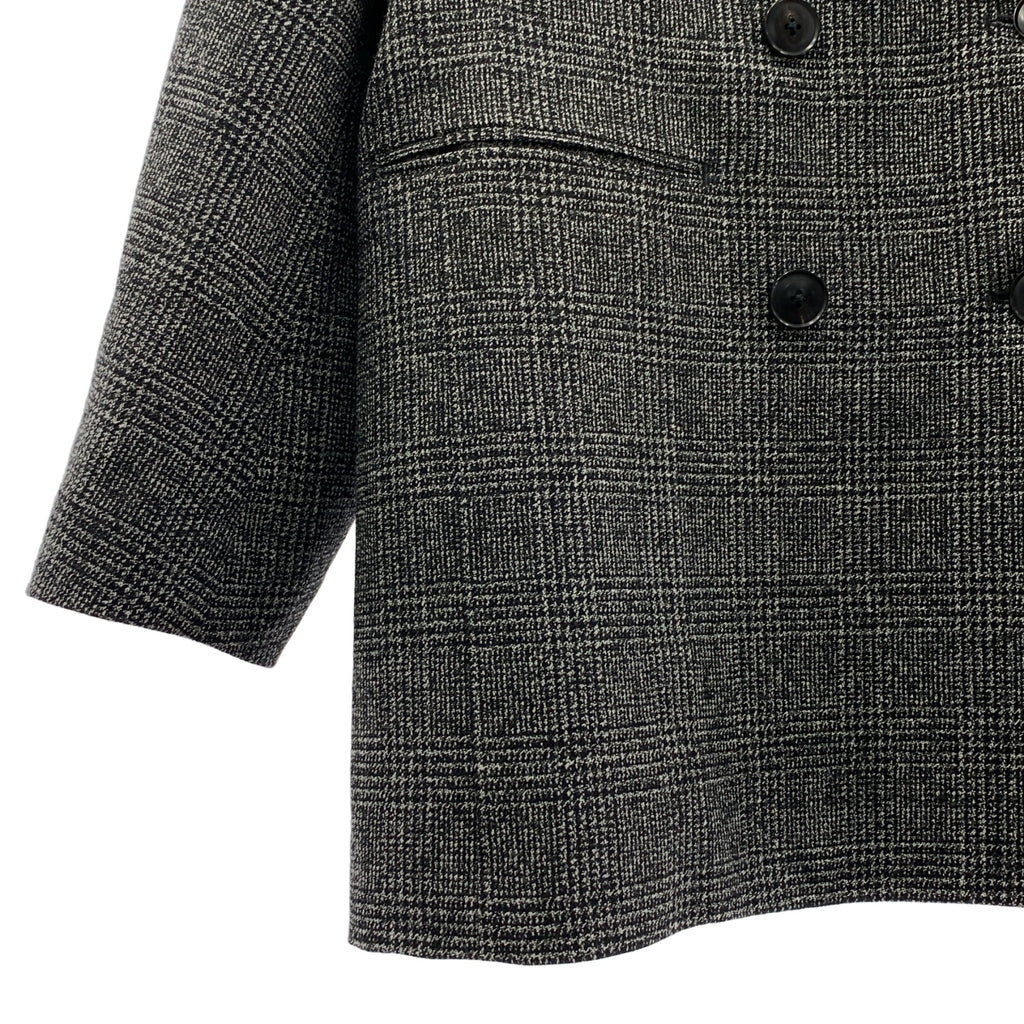 【成色極佳】COUTURE D'ADAM 格紋寬鬆外套 | 尺寸 36 | 黑/白 | 女款