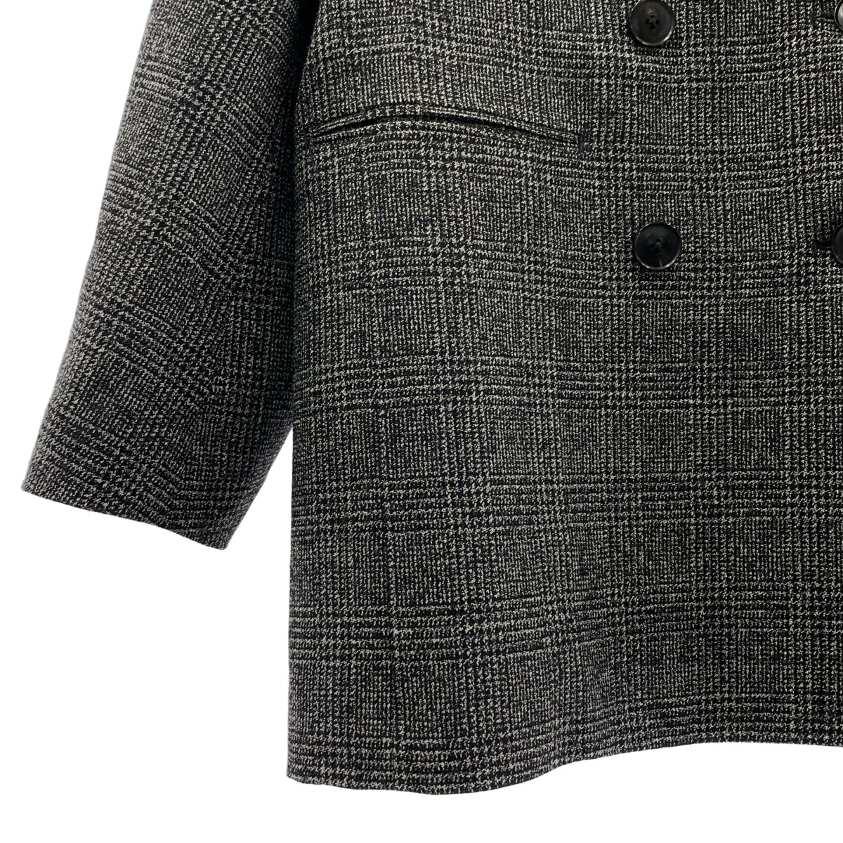 【成色極佳】COUTURE D'ADAM 格紋寬鬆外套 | 尺寸 36 | 黑/白 | 女款