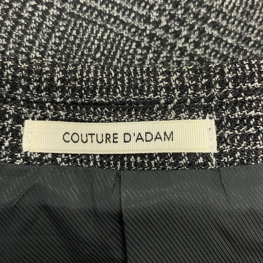 【成色極佳】COUTURE D'ADAM 格紋寬鬆外套 | 尺寸 36 | 黑/白 | 女款