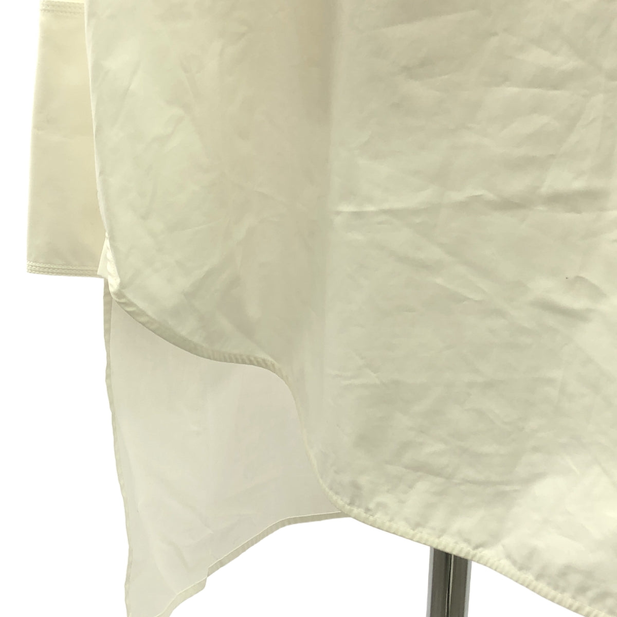 【미품】 LOEWE / 로에베 | DECONSTRUCTED SHIRT DRESS / 아나그램 빅 실루엣 셔츠 원피스 | 40 | 화이트 | 여성