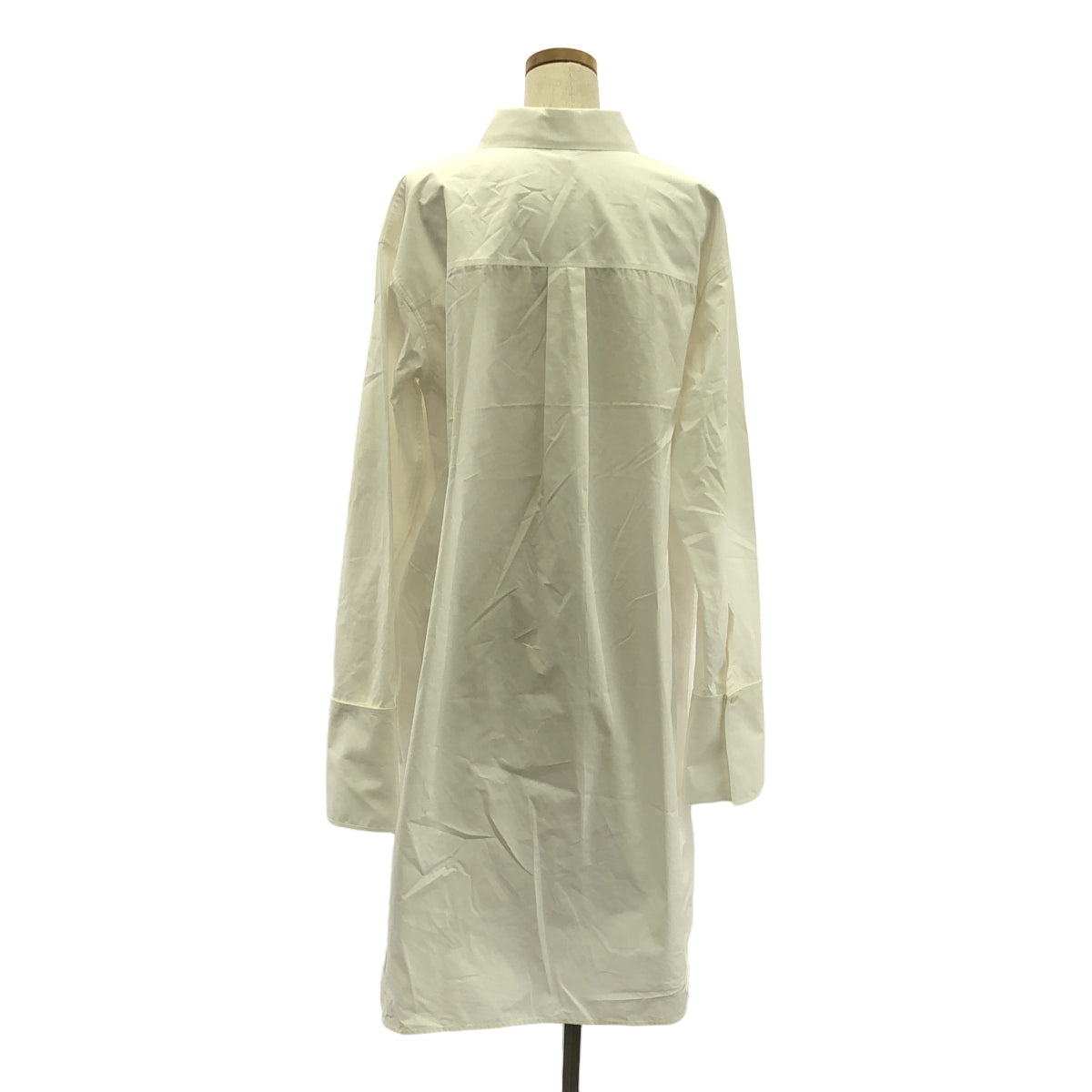 【미품】 LOEWE / 로에베 | DECONSTRUCTED SHIRT DRESS / 아나그램 빅 실루엣 셔츠 원피스 | 40 | 화이트 | 여성