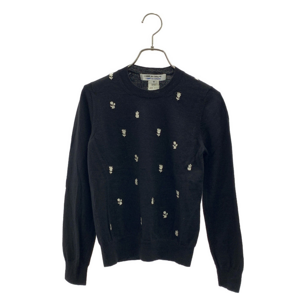 COMME des GARCONS COMME des GARCONS / 콤콤 | 울 엠브로이드 니트 스웨터 | XS |