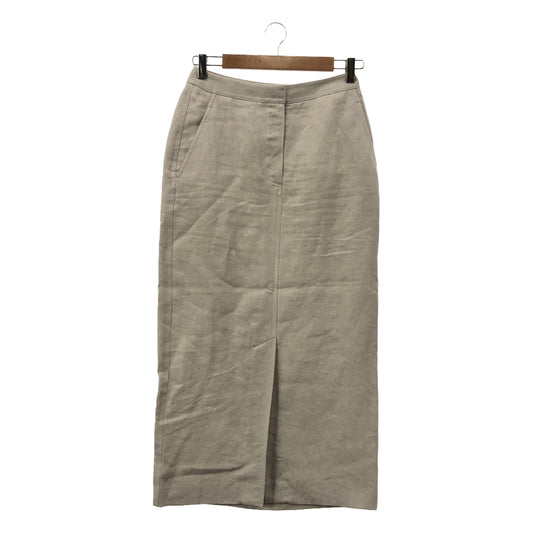 CINOH / Chino | 2022SS | Linen front slit tight skirt | 36 |