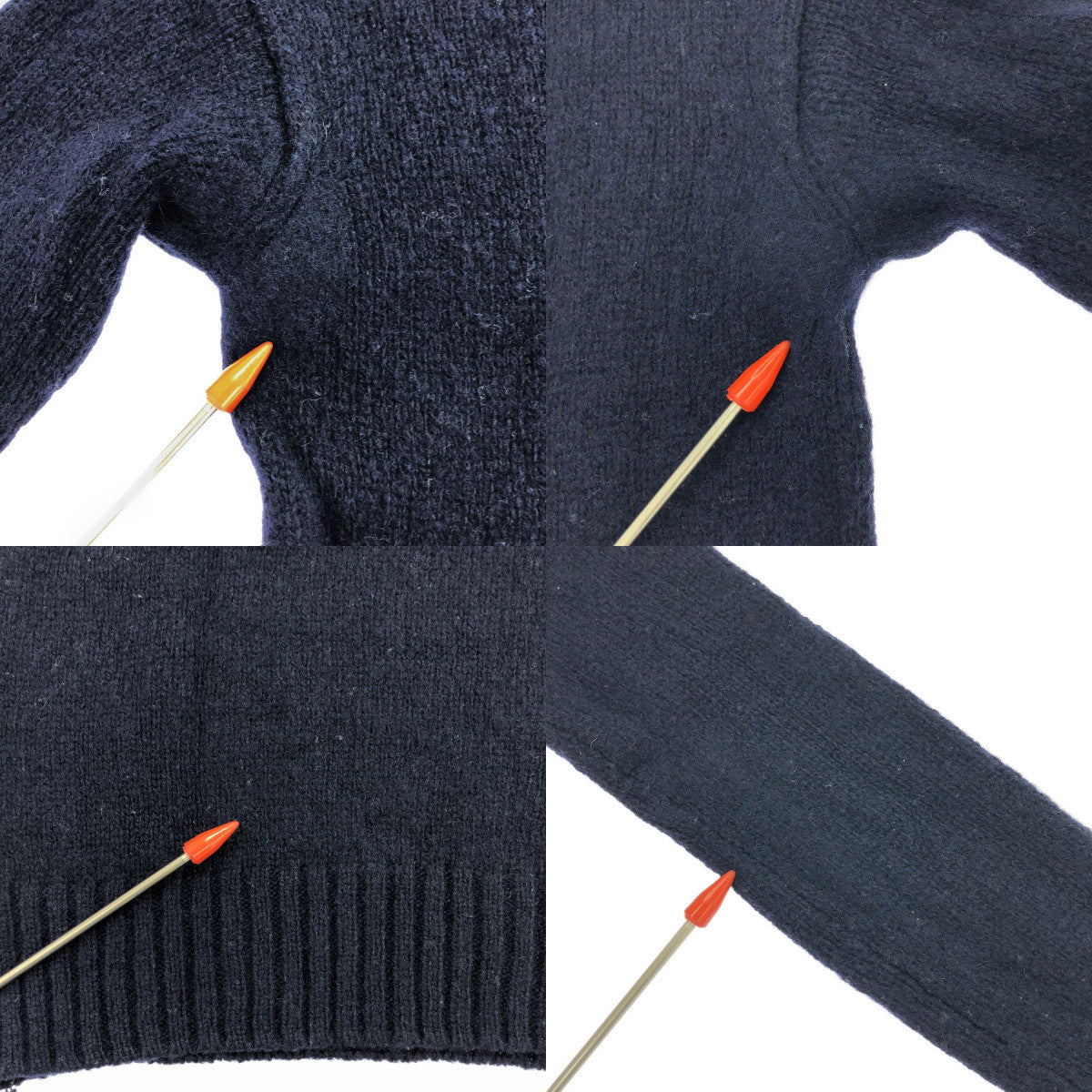 PRADA | 羊毛圓領針織套頭衫 | 38 | 海軍藍 | 女款