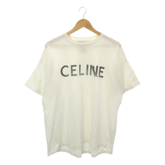 REMI RELIEF | Vintage CELINE logo print T-shirt | S | White | Women's