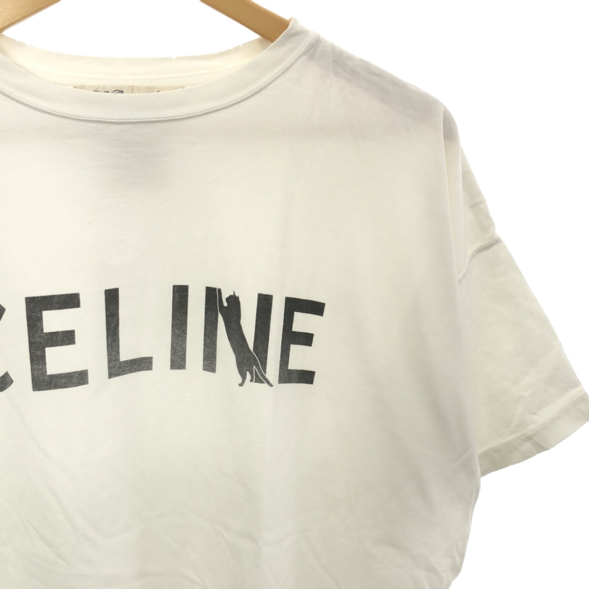 REMI RELIEF | Vintage CELINE logo print T-shirt | S | White | Women's