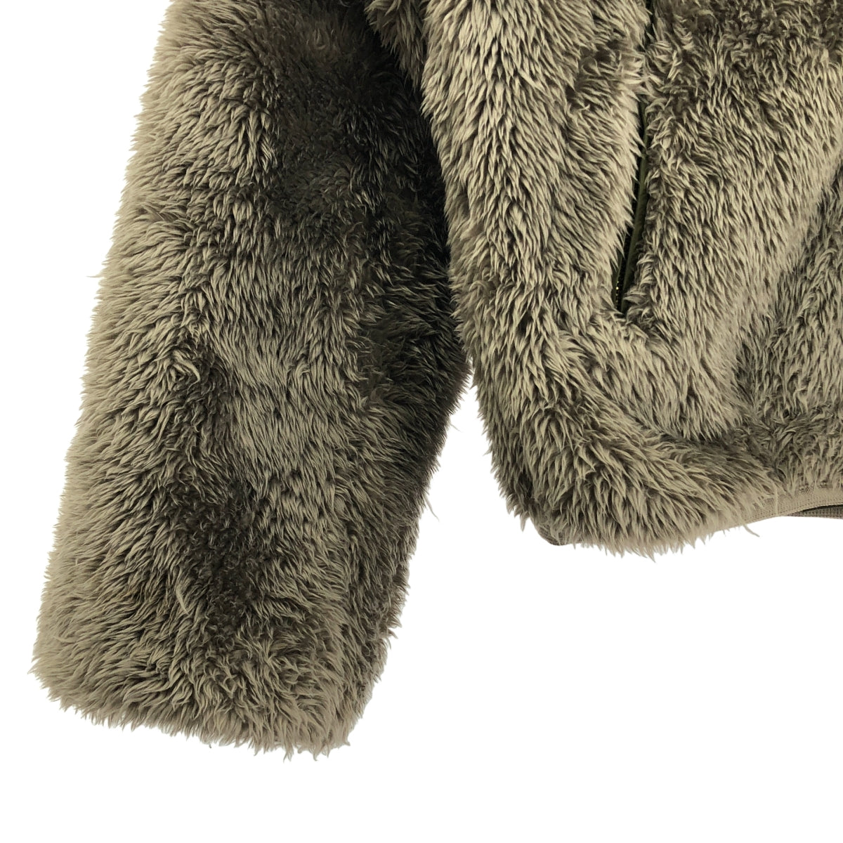 None / | HERENCIA / ヘレンチア リバーシブル ボア ミリタリー ノーカラー ブルゾン ジャケット | 38 | レディース