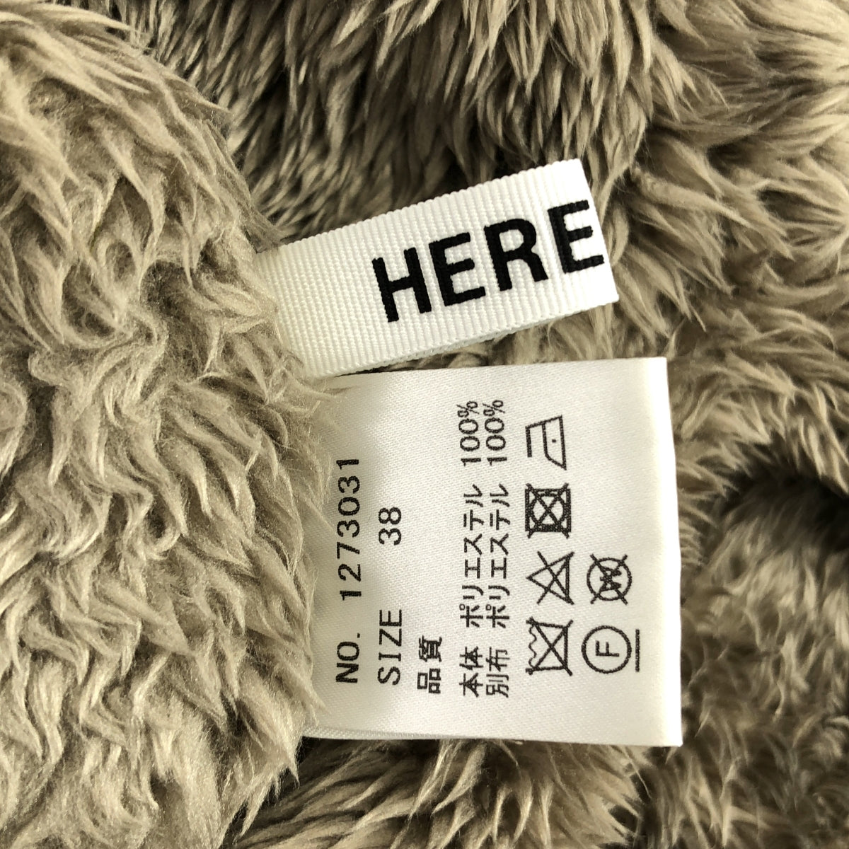 None / | HERENCIA / ヘレンチア リバーシブル ボア ミリタリー ノーカラー ブルゾン ジャケット | 38 | レディース