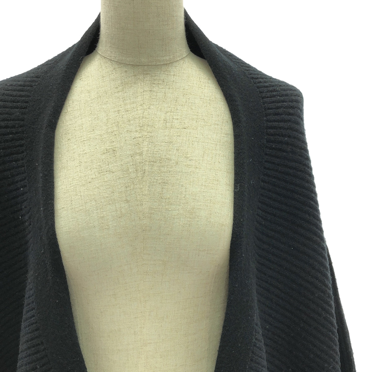 Rick Owens | 2018F/W | Rib Drape Knit Cardigan | S | Black | Women's