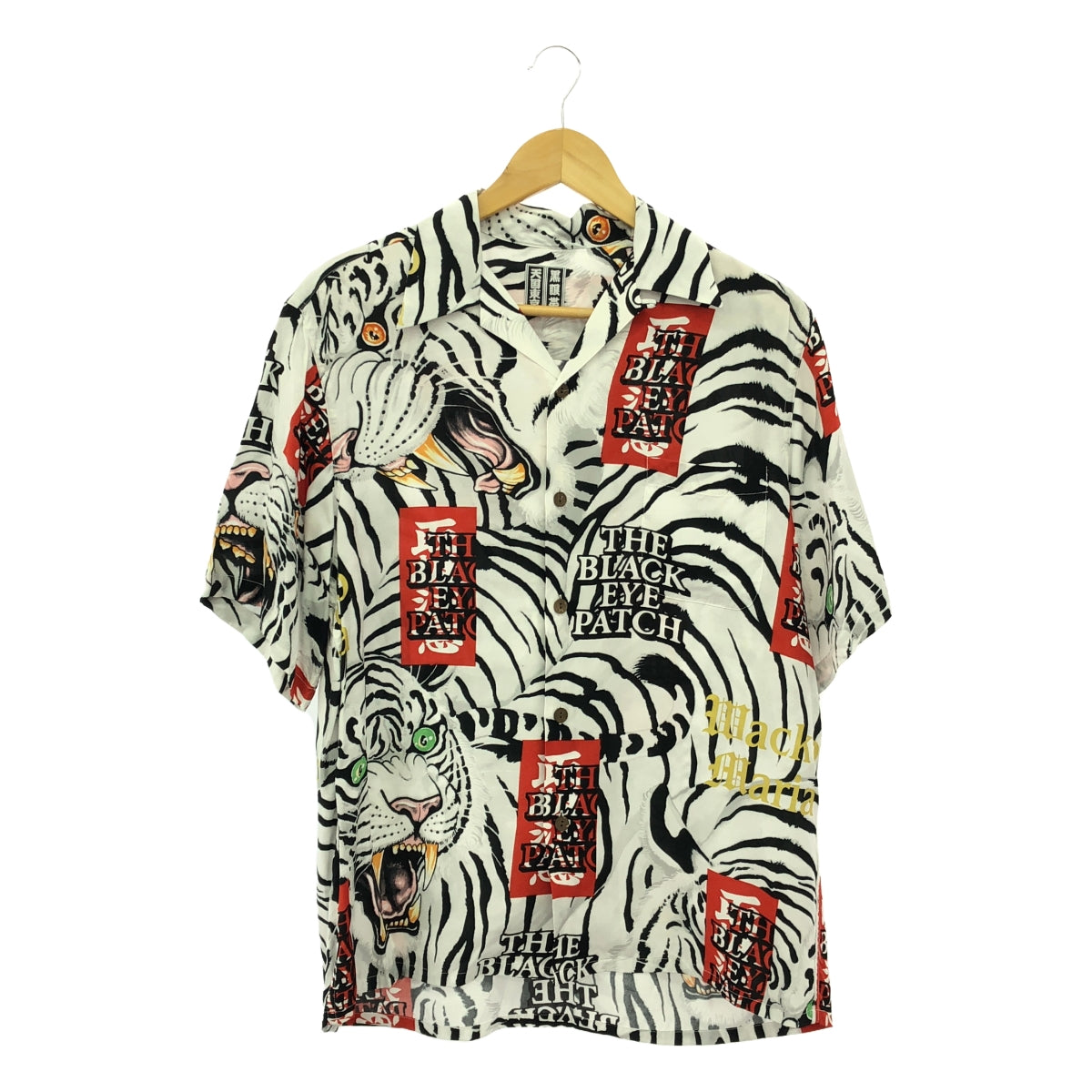 WACKO MARIA | 2022AW | BLACK EYE PATCH TIM LEHI HAWAIIAN SHIRT | S | Men's