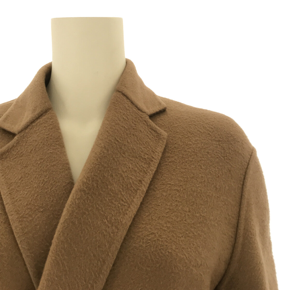 [Beautiful Condition] BLAMINK | Cashmere wool long coat with belt and bag | 38 | Camel | Women's