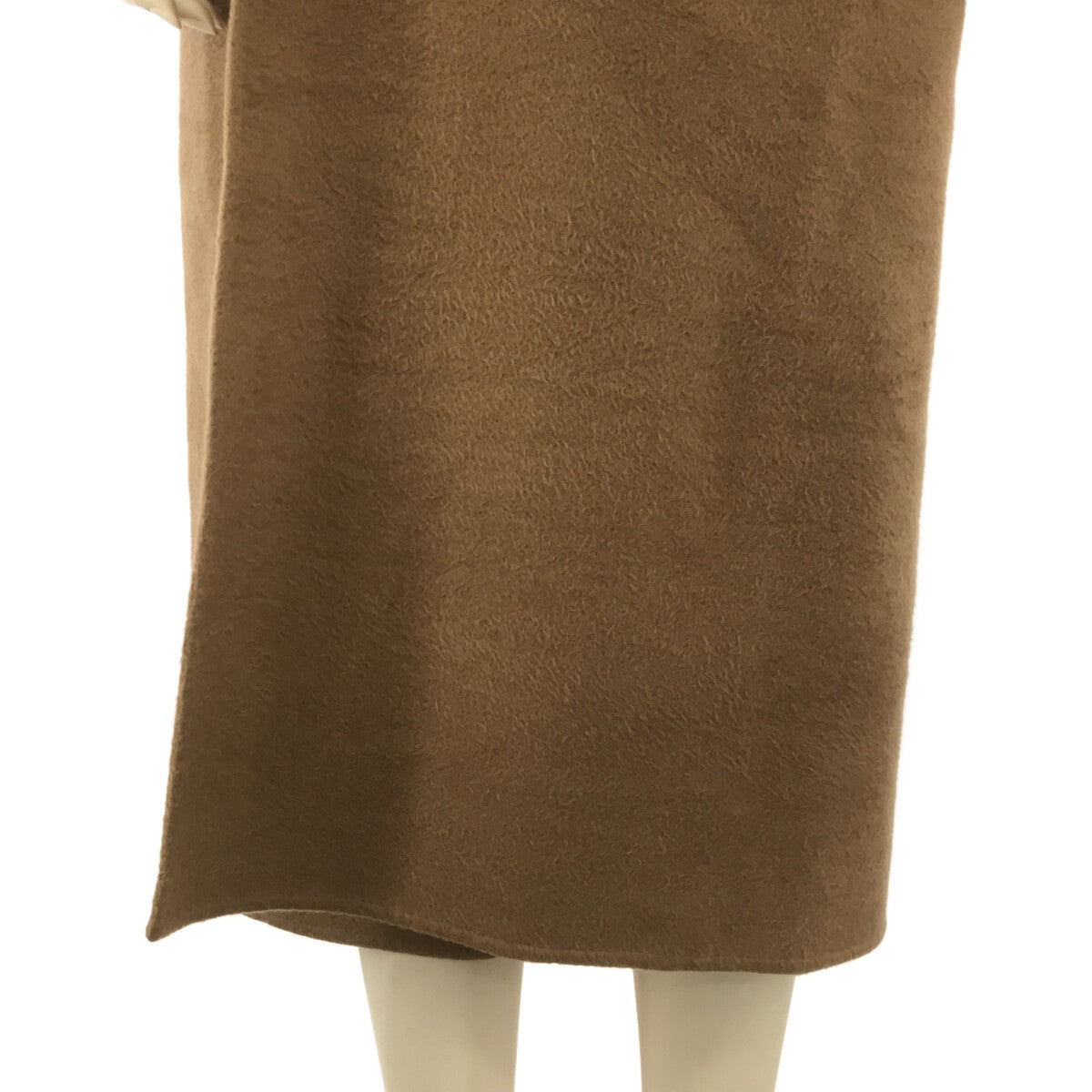 [Beautiful Condition] BLAMINK | Cashmere wool long coat with belt and bag | 38 | Camel | Women's