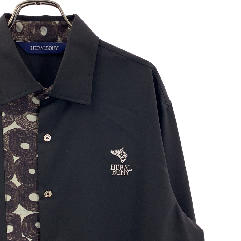 HERALBONY / ヘラルボニー | プリント切替 ロングシャツ | L | メンズ