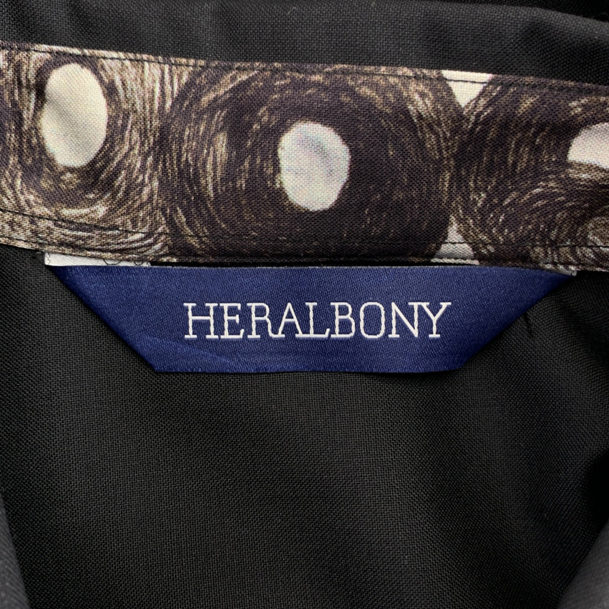 HERALBONY / ヘラルボニー | プリント切替 ロングシャツ | L | メンズ
